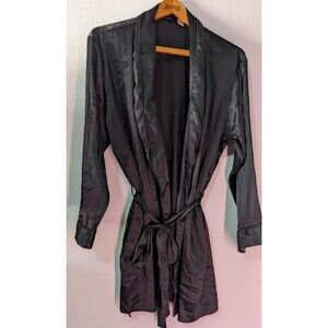 Fredericks of Hollywood Robe Kimono Womens One Size Black Size L Large(620m)